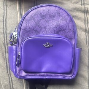 Coach Purple Mini Backpack